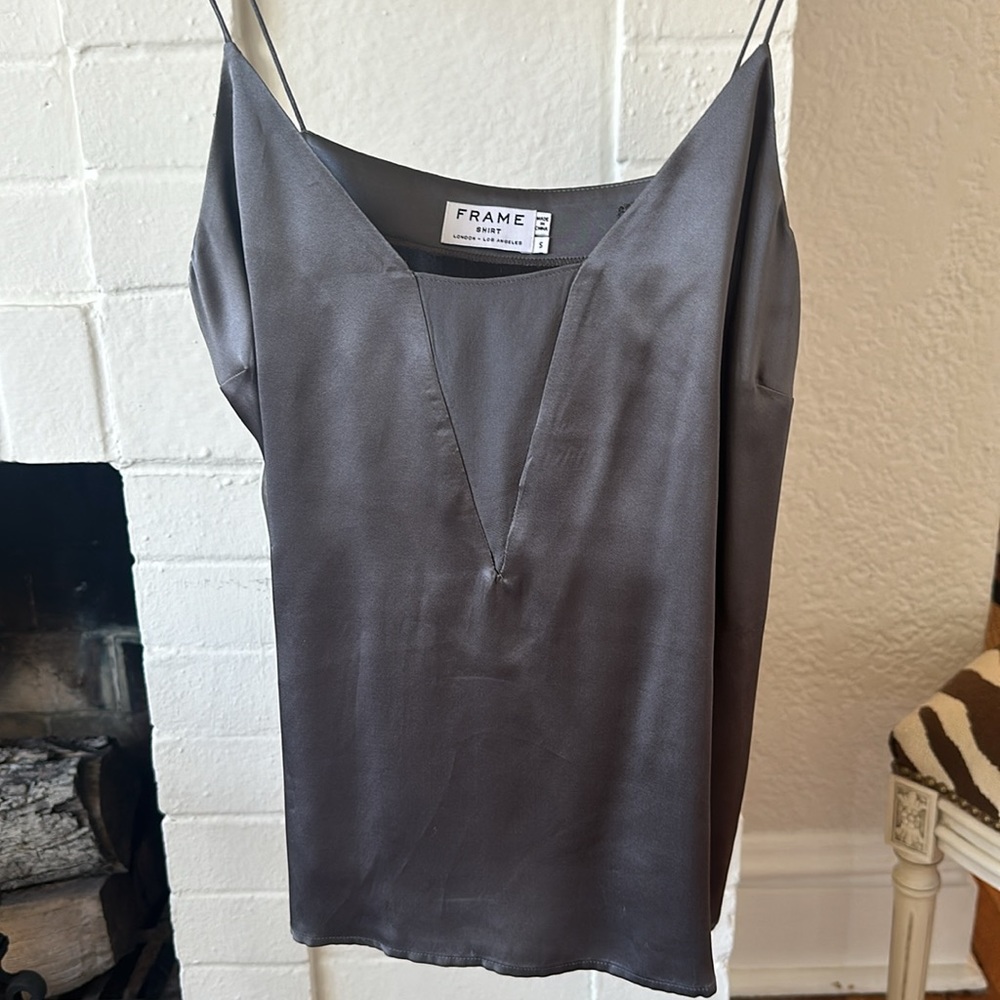 FRAME silk top